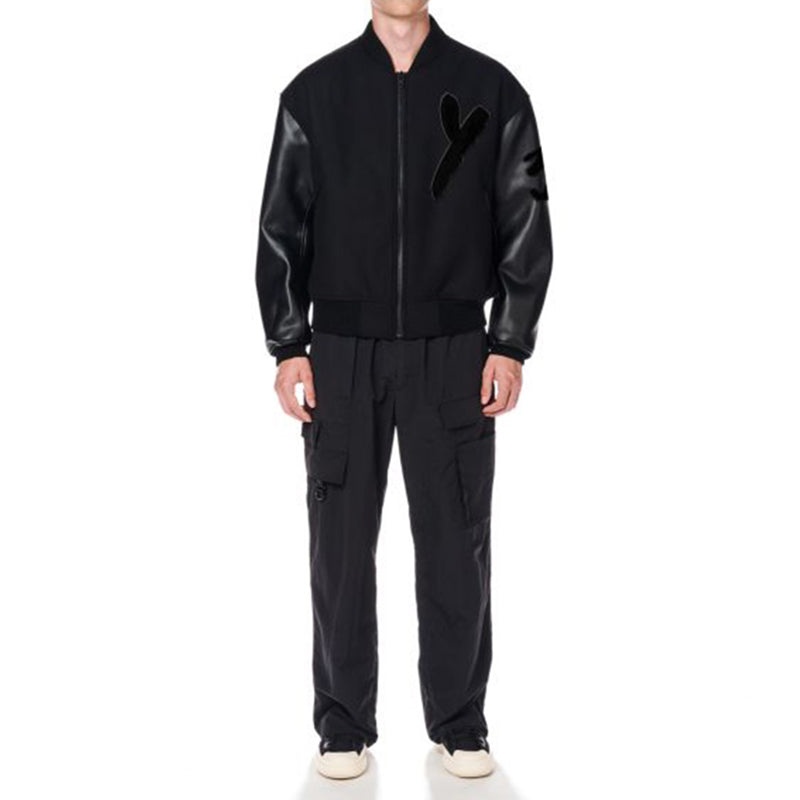 adidas Y-3 Letterman Jacket 'Black' IA3101 - 3