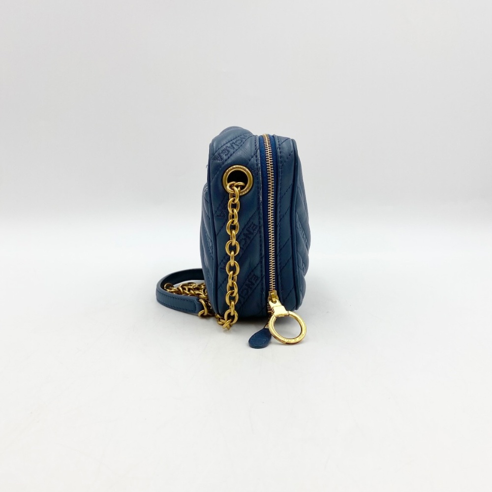 Balenciaga Blue Blanket Chain Crossbody Bag - 4