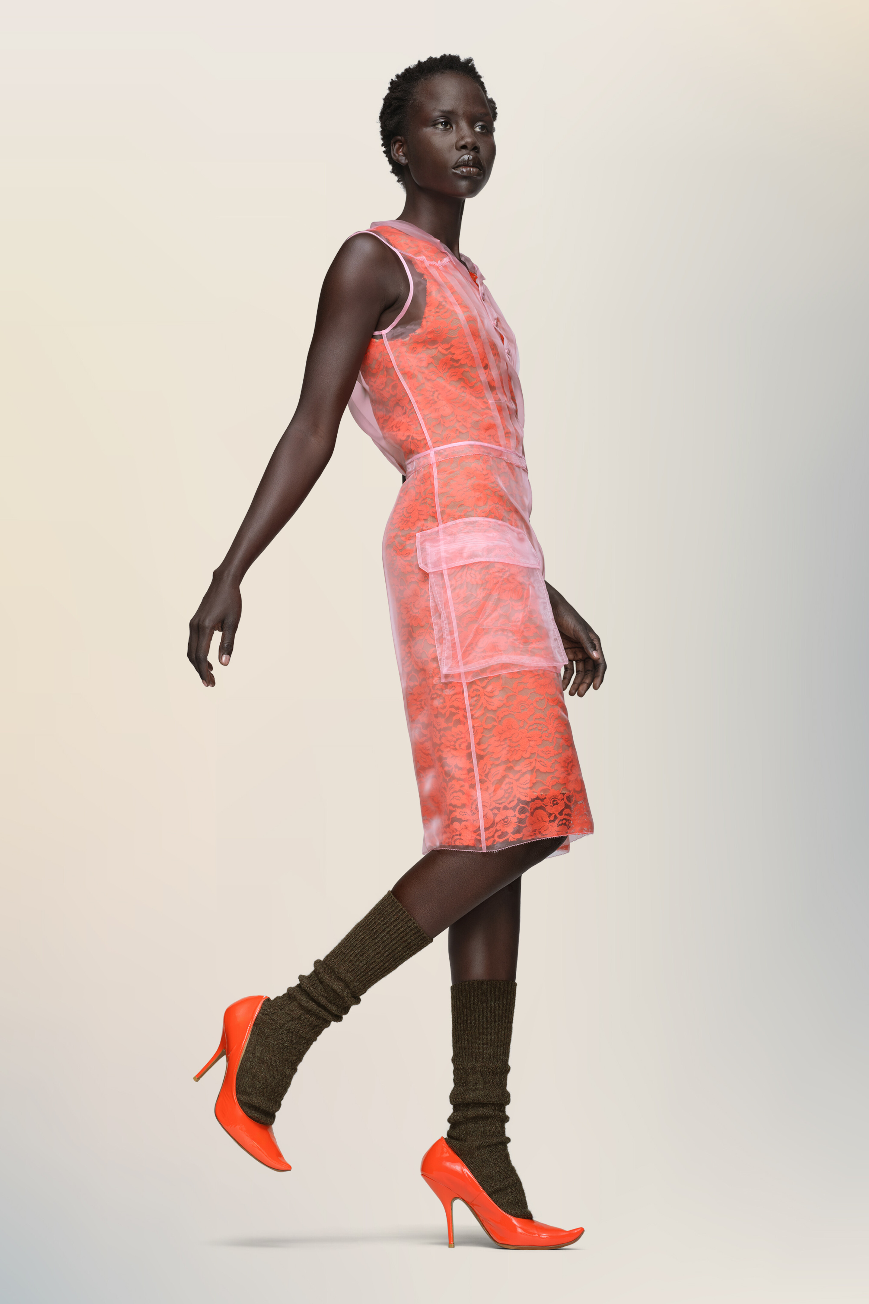 Sheer tea dress - 4