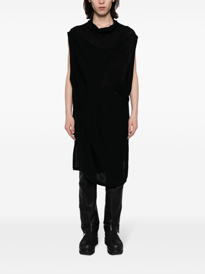 Julius draped-design wool-blend jumper outlook