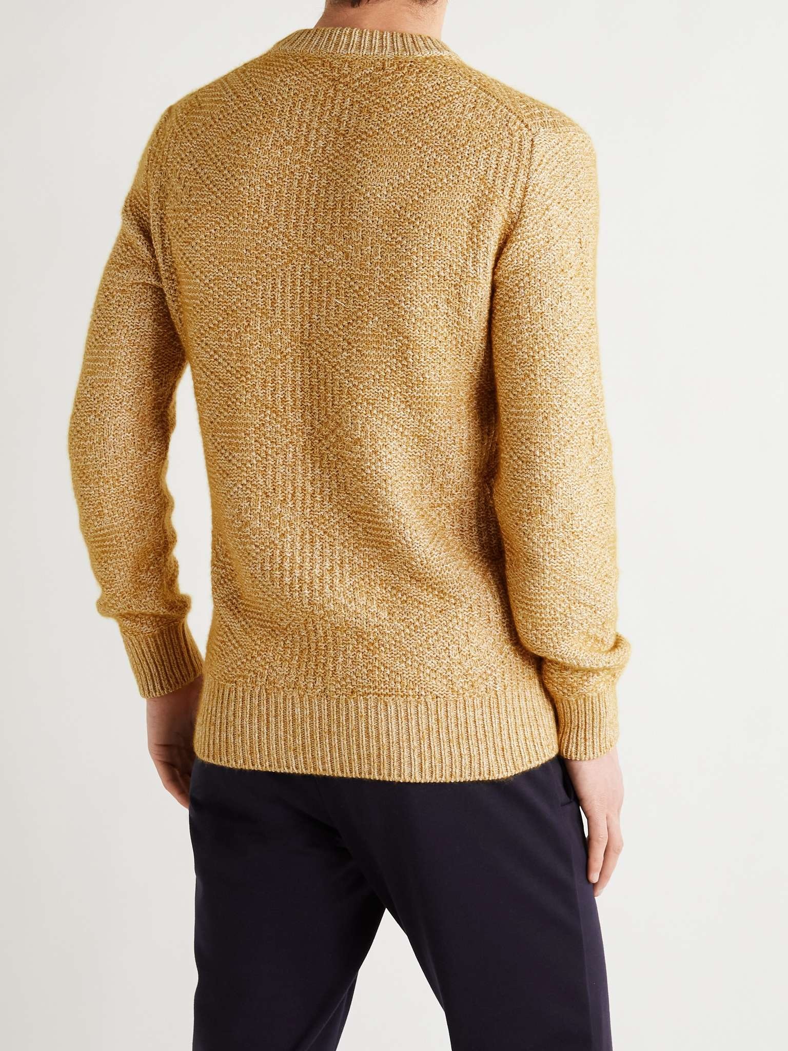 Slim-Fit Cable-Knit Silk and Cashmere-Blend Sweater - 4