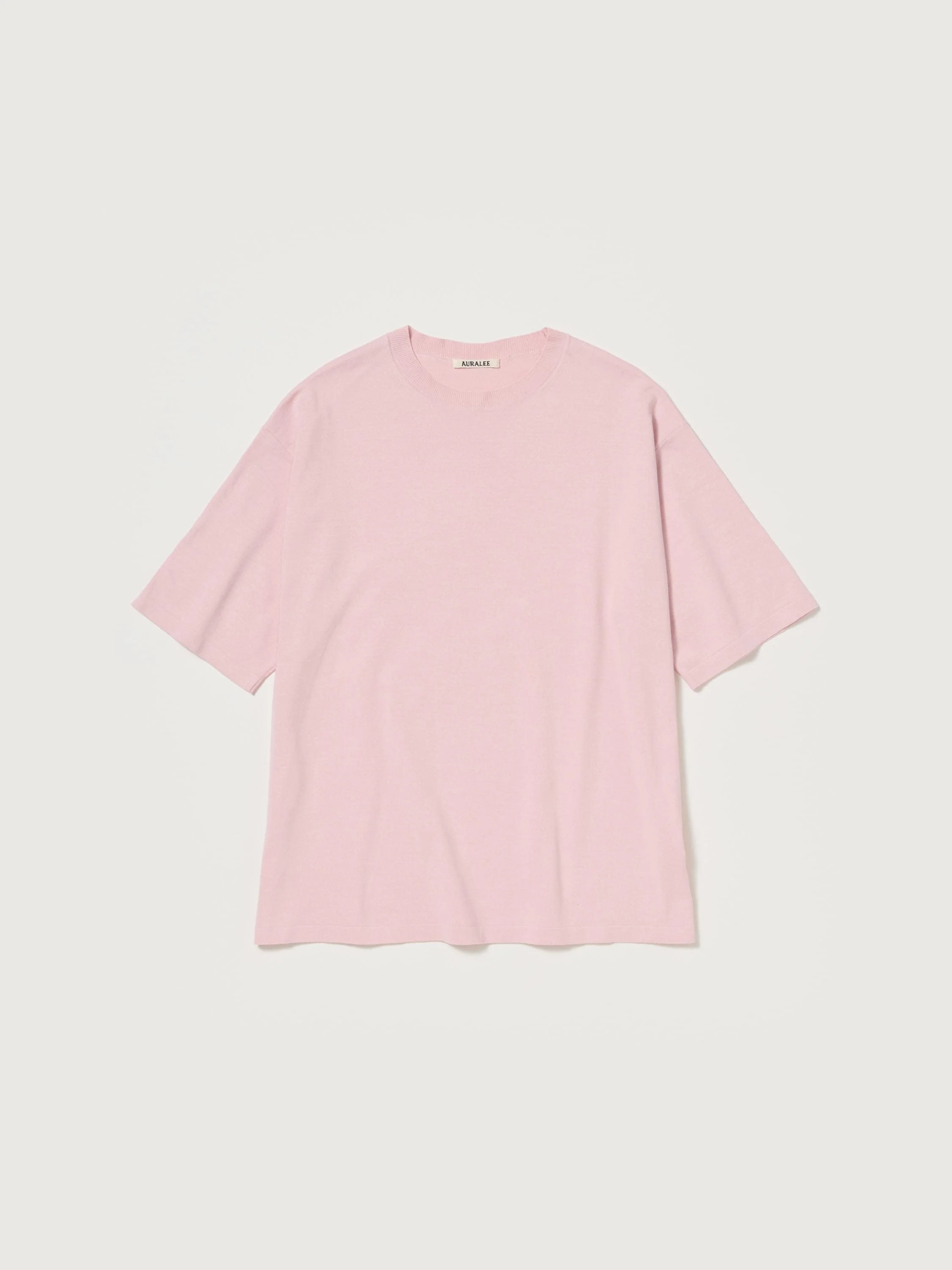 HIGH GAUGE TUSSAH SILK KNIT TEE - 1