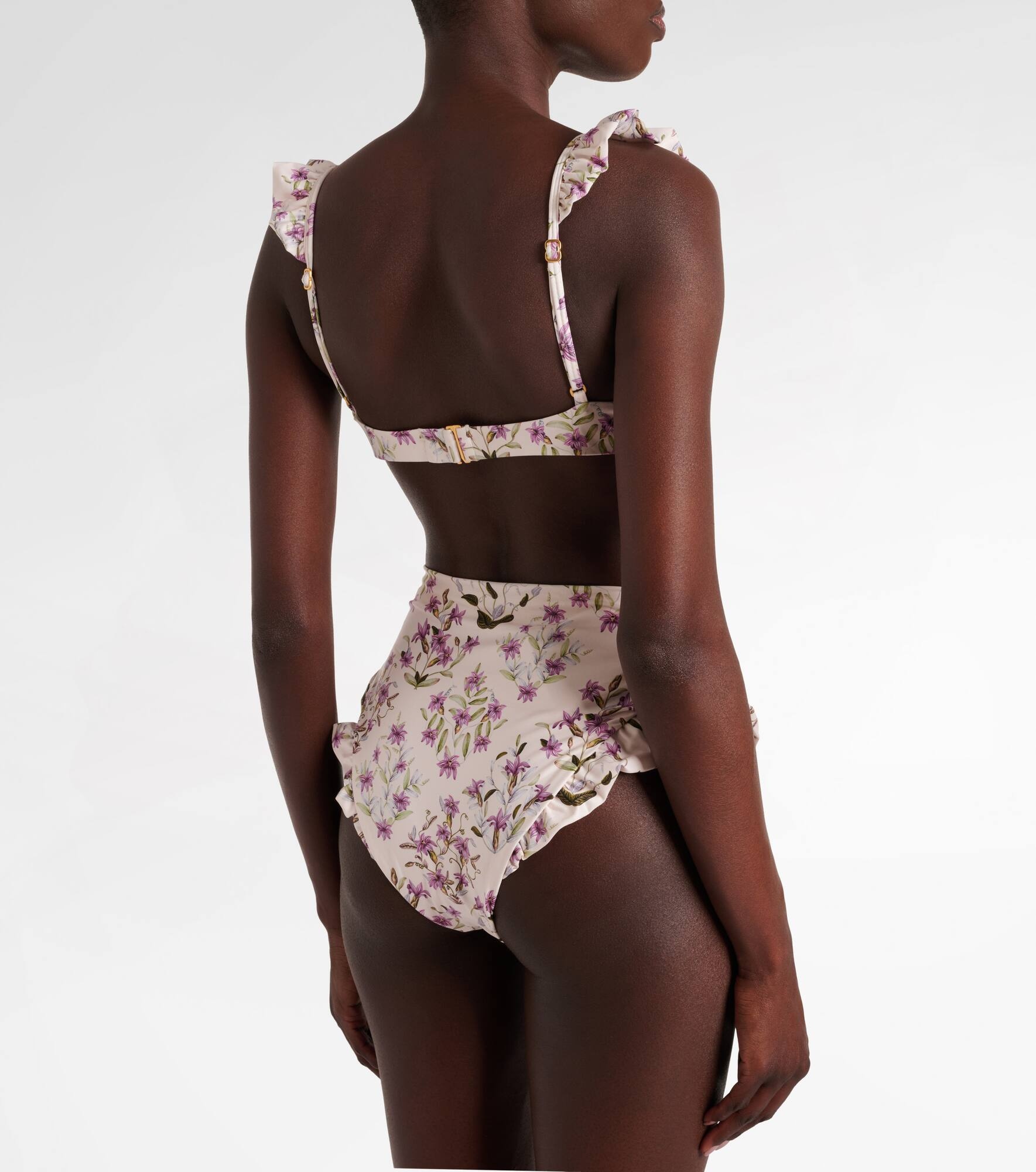 Jengibre floral ruffled bikini bottoms - 3
