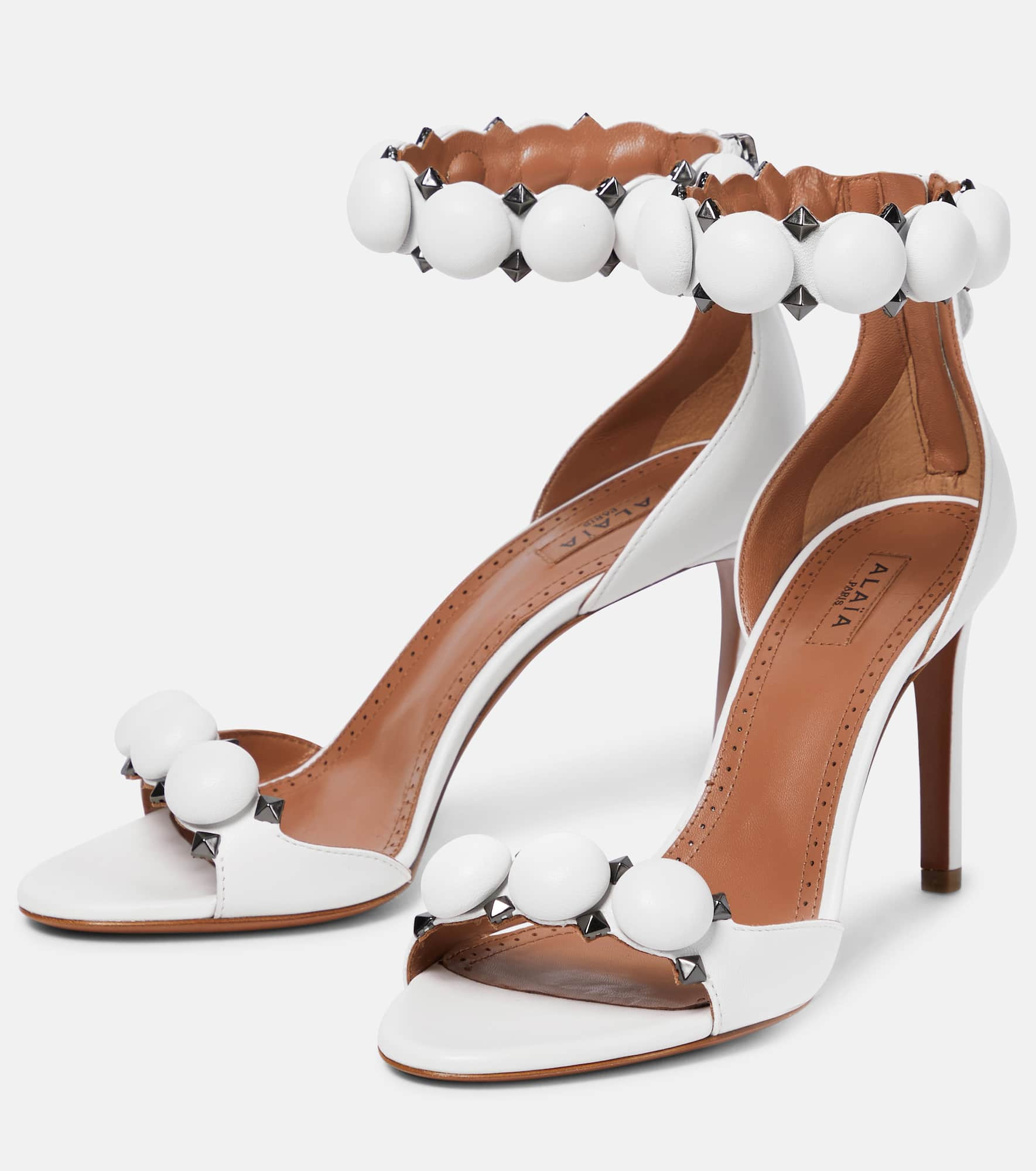 La Bombe 90 leather sandals - 5
