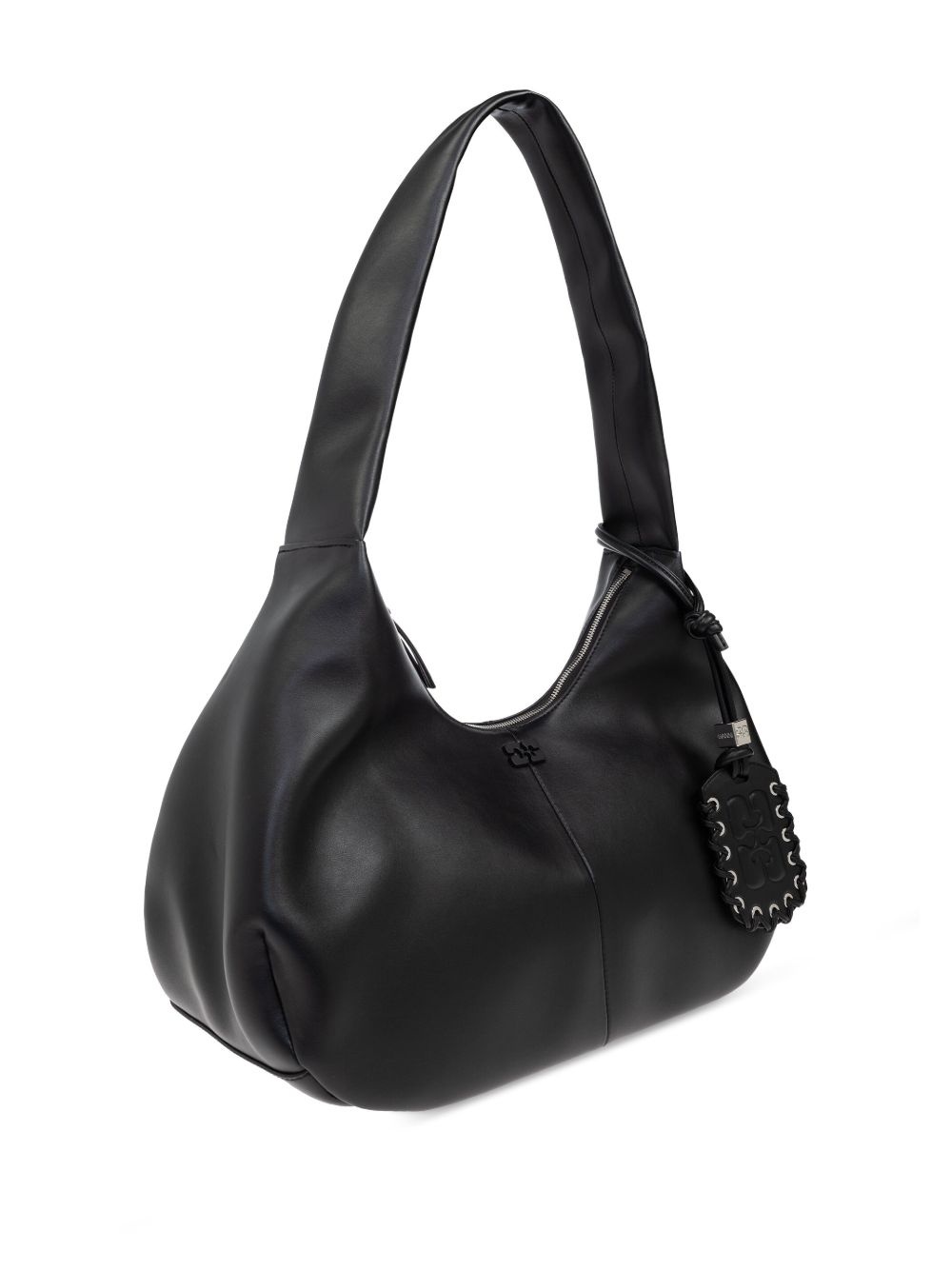 tonal-logo plaque shoulder bag - 4