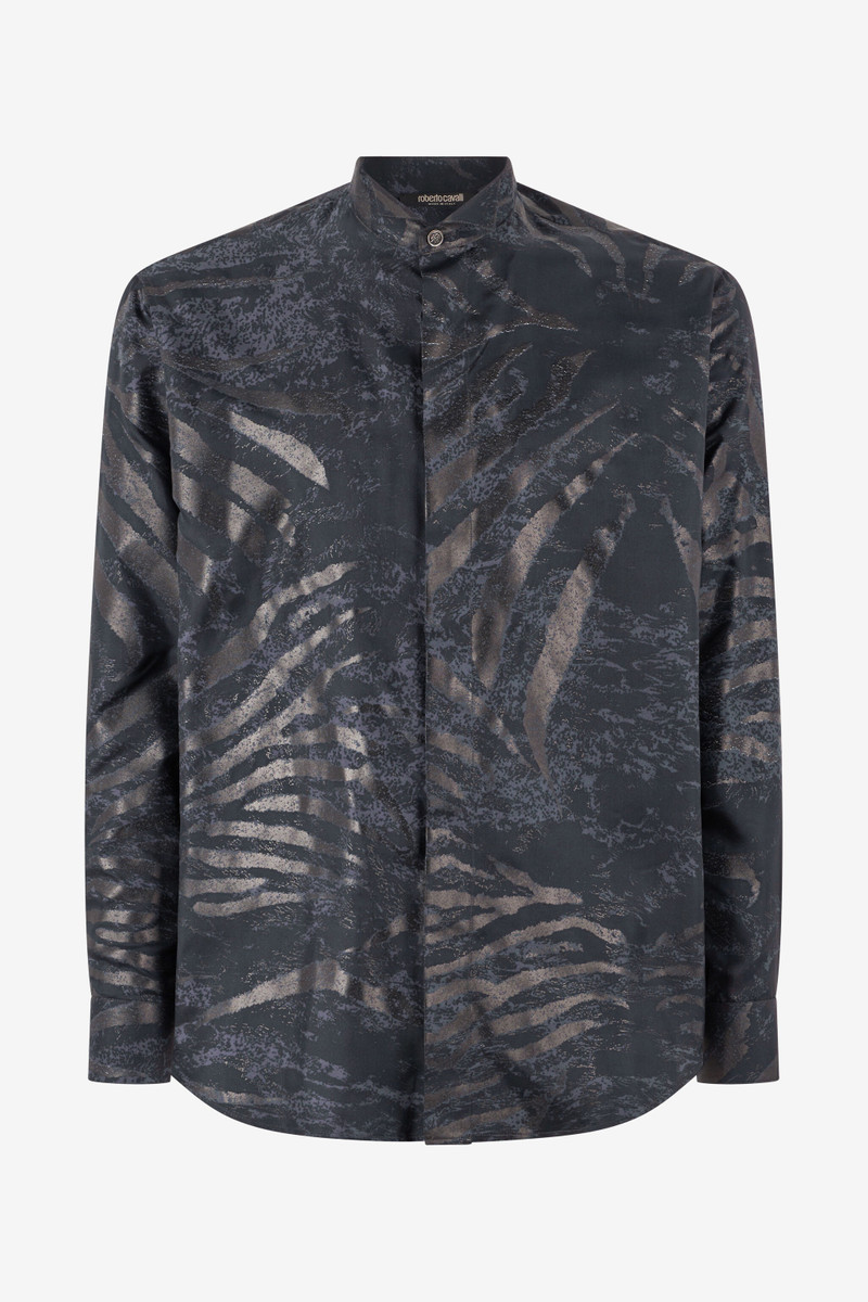 Animal-Print Silk Shirt 1