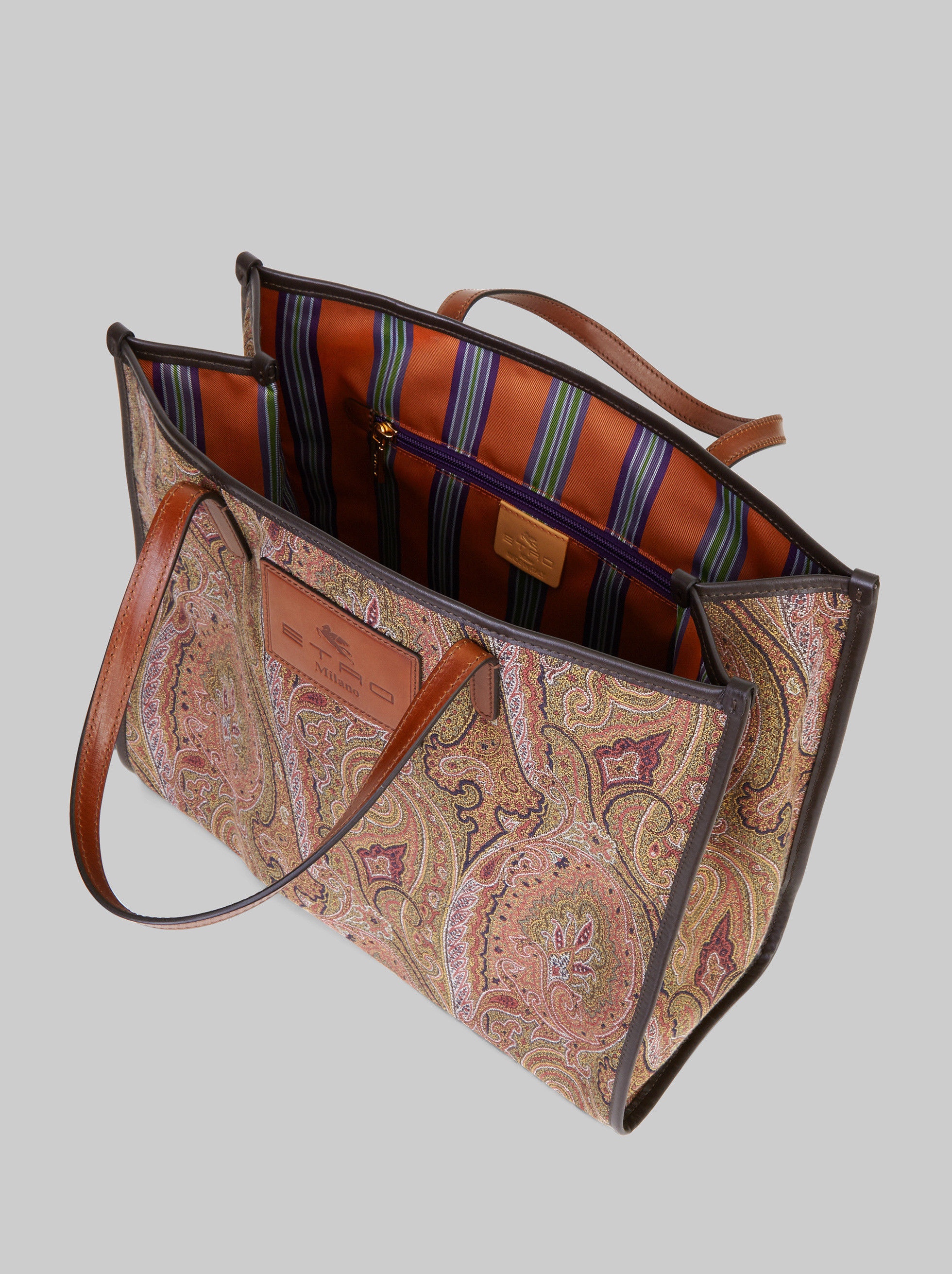 PAISLEY JACQUARD SHOPPING BAG - 4