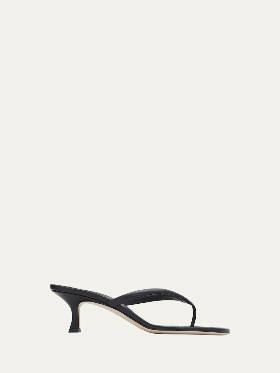 50mm Paterno Leather Thong Sandals - 1