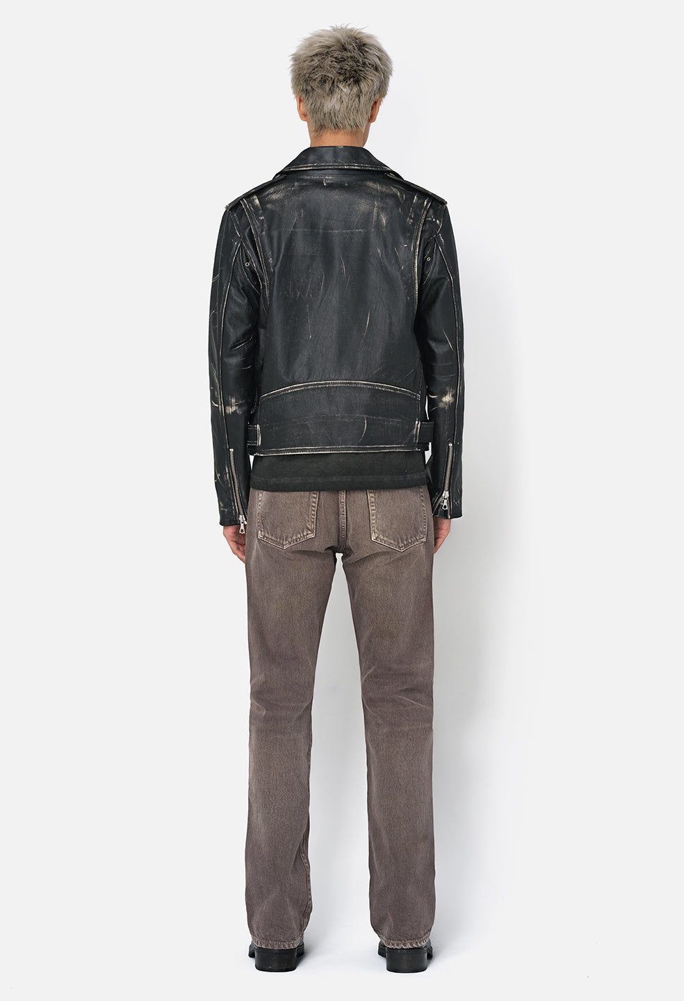 LEATHER MOTO JACKET - 5
