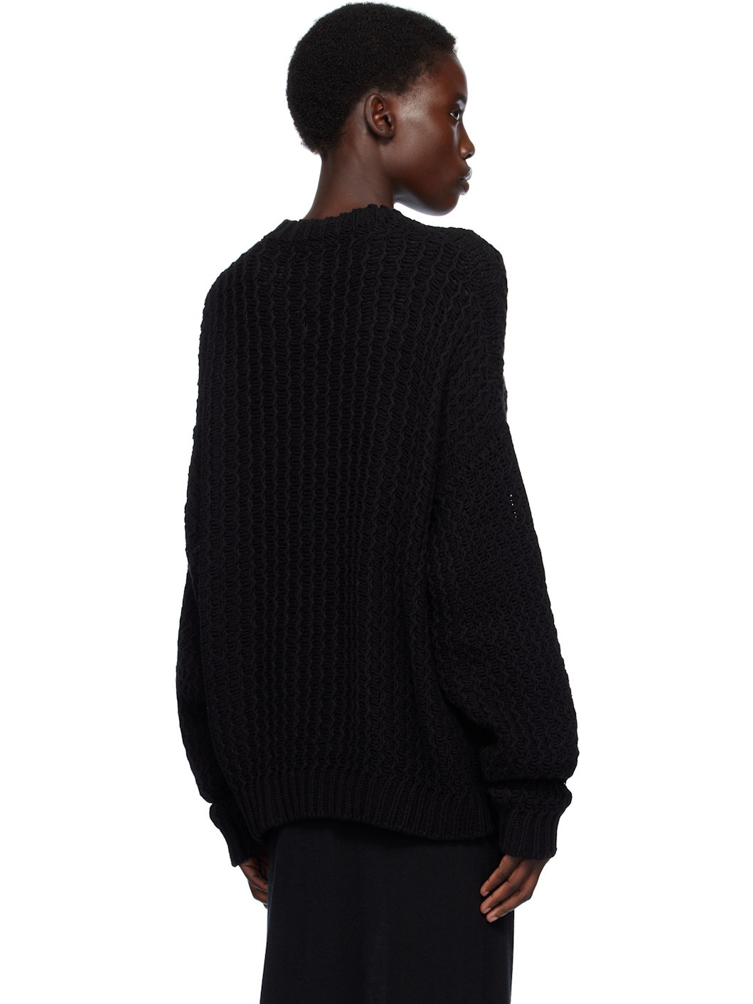 Black Rack Crewneck Sweater - 3