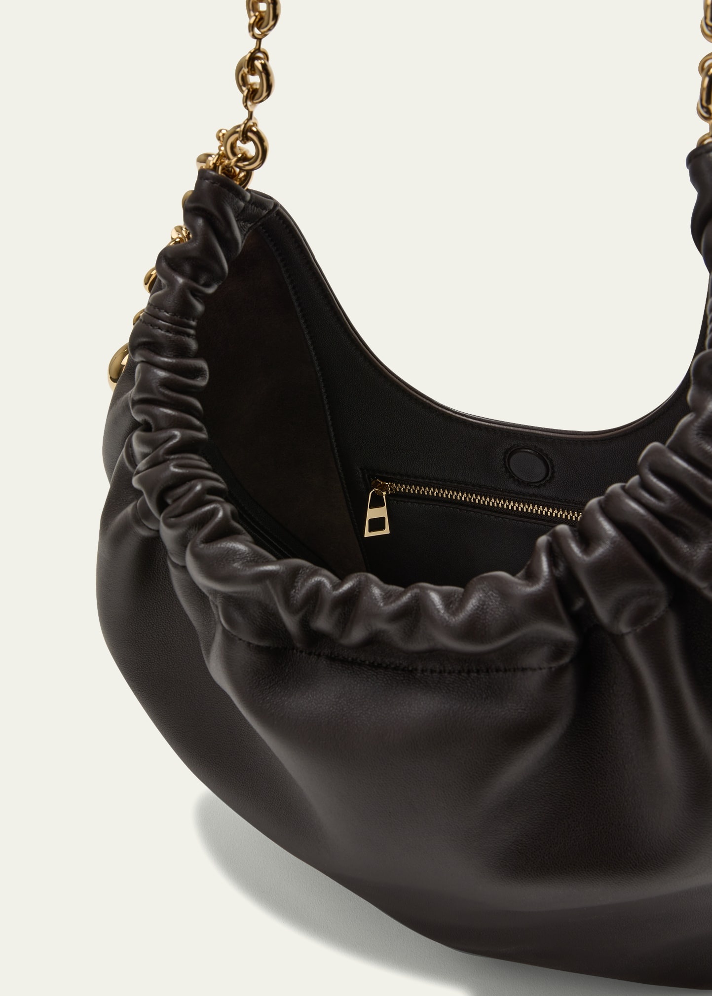 Squeeze Small Shoulder Bag in Napa Leather - 4