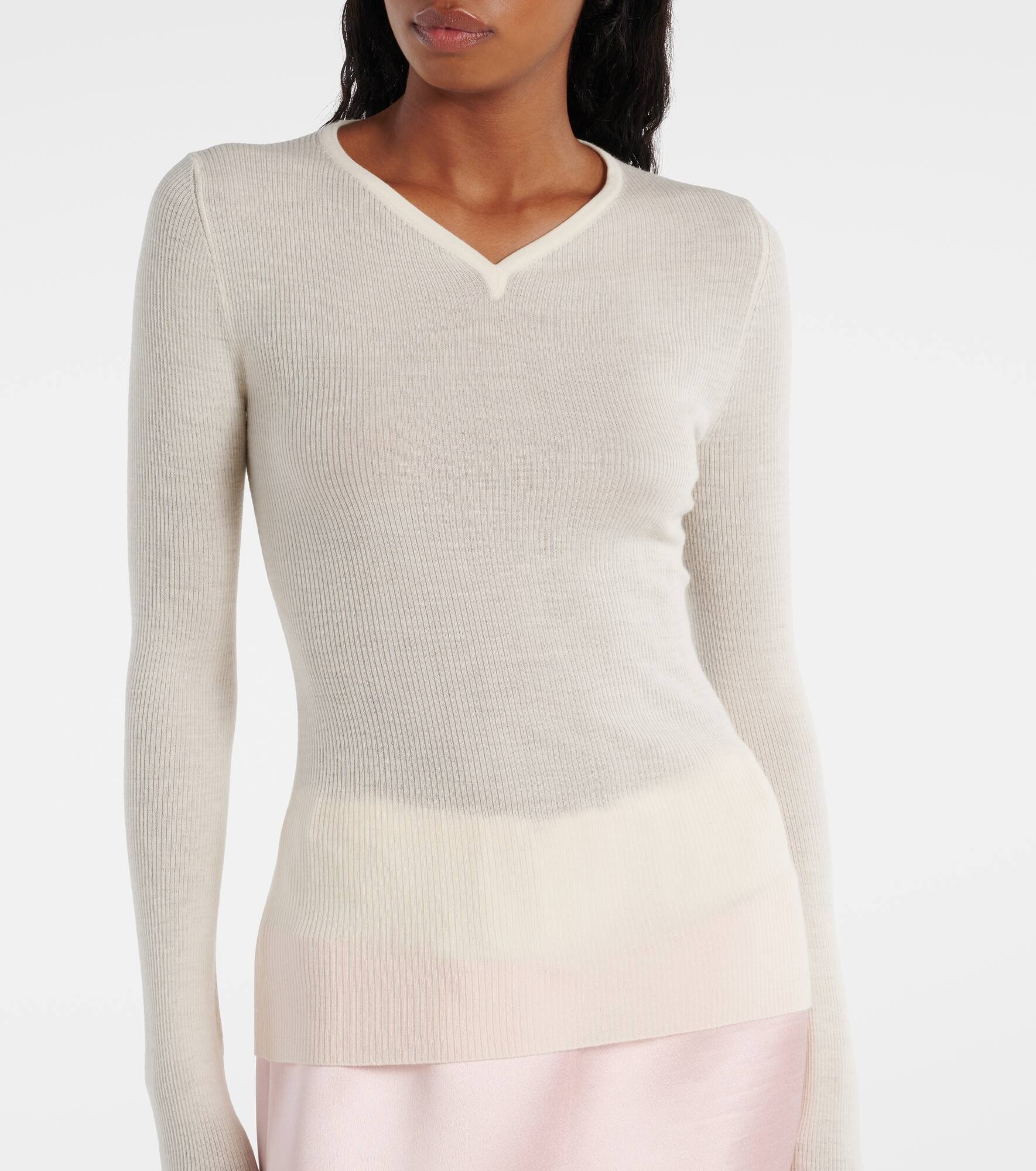 Tania ribbed-knit wool-blend top - 4