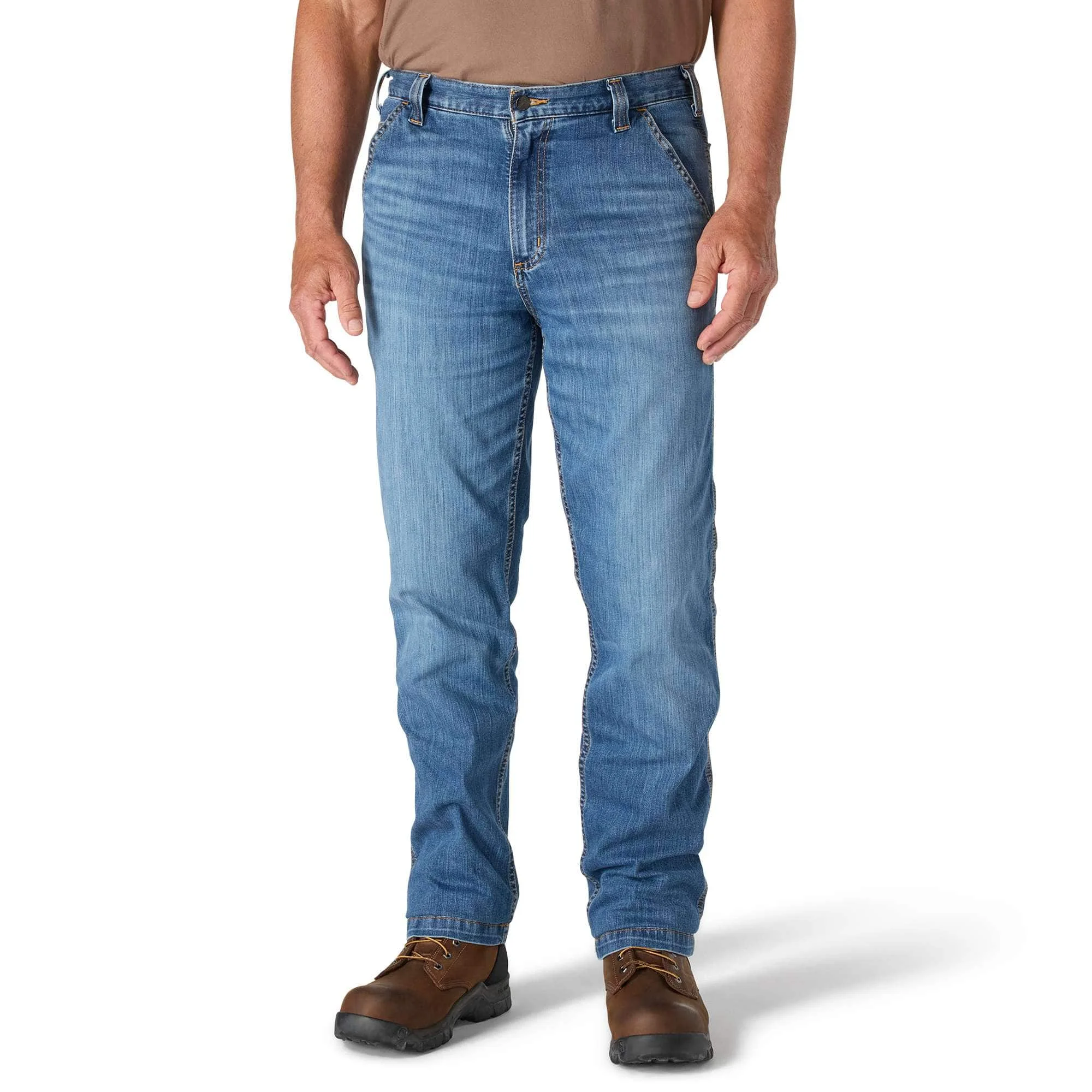 Relaxed Straight Rugged Flex™ Denim Dungaree - 1