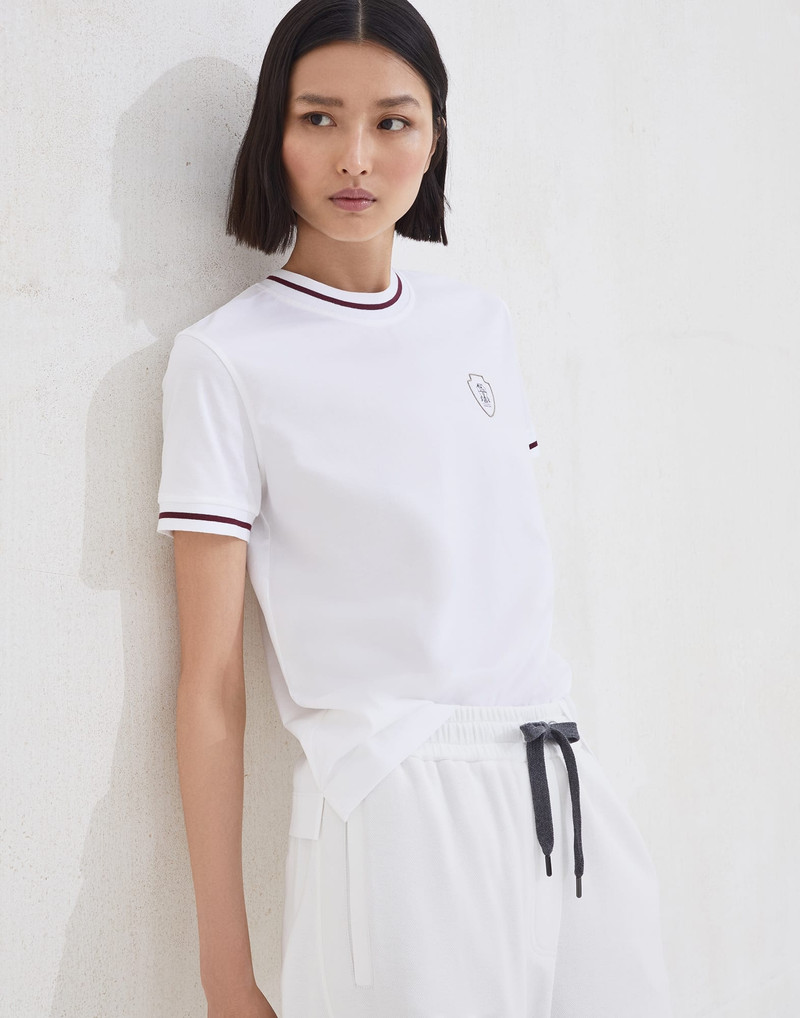 Cotton jersey T-shirt with logo 4