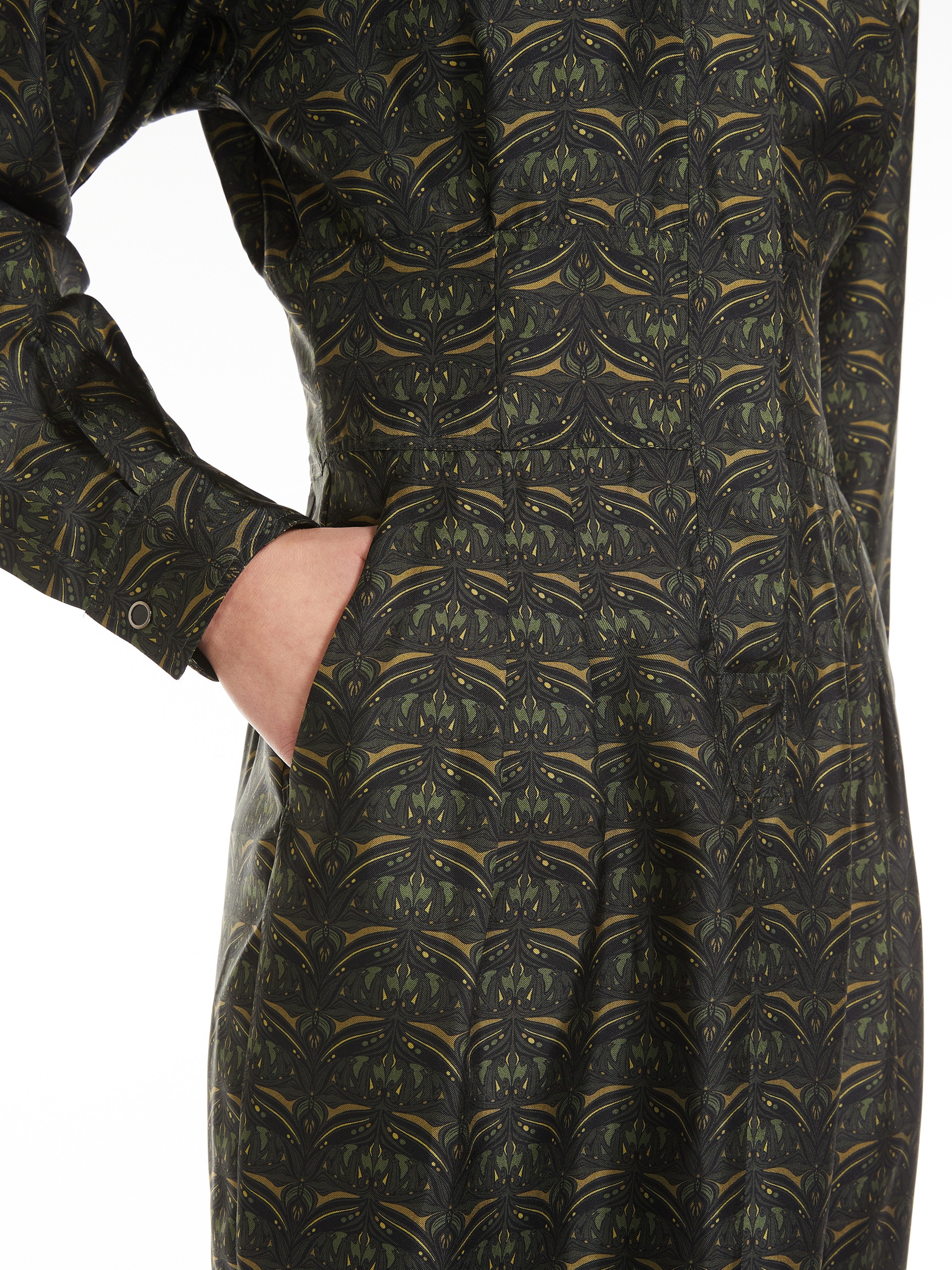 PANFILO Printed silk shirt dress - 5