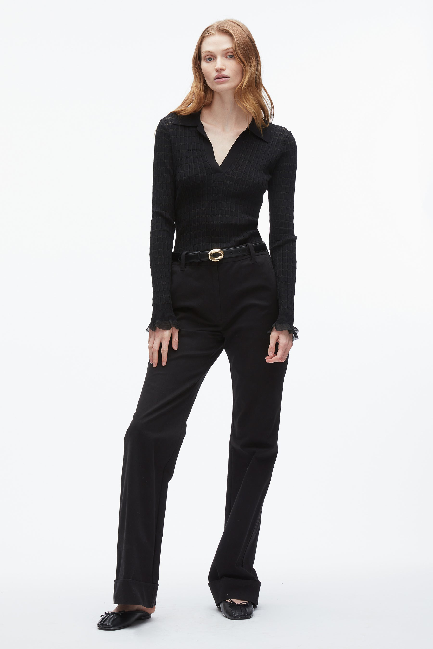 Shadow Stripe Pullover Polo - 2