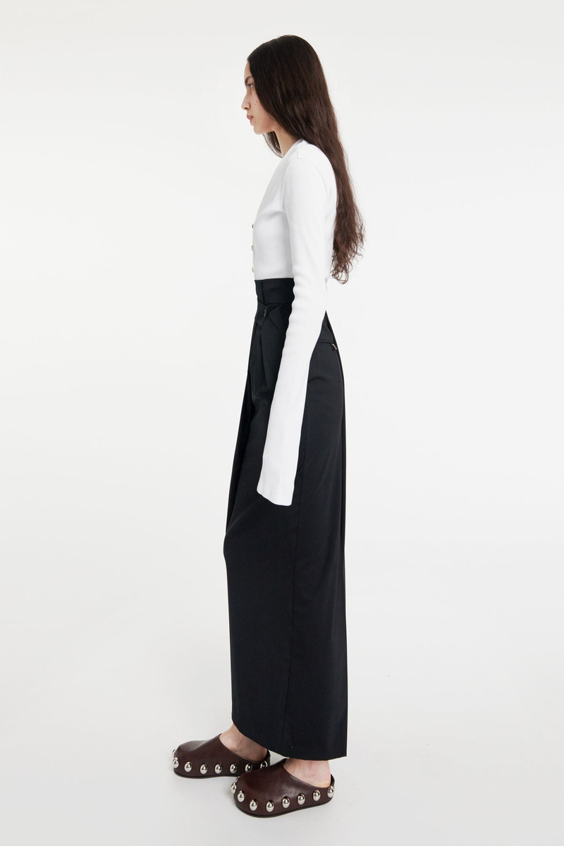 DECONSTRUCTED TROUSERS SKIRT BLACK 9