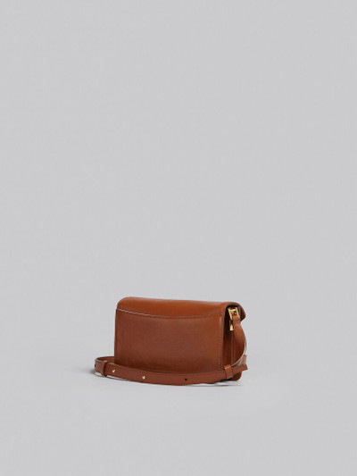 Marni TRUNK SOFT BAG E/W IN BROWN LEATHER outlook