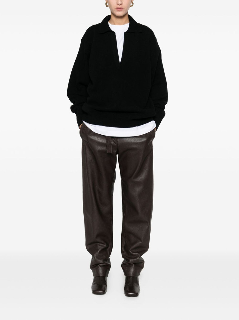 ssstein V-neck collared sweater outlook