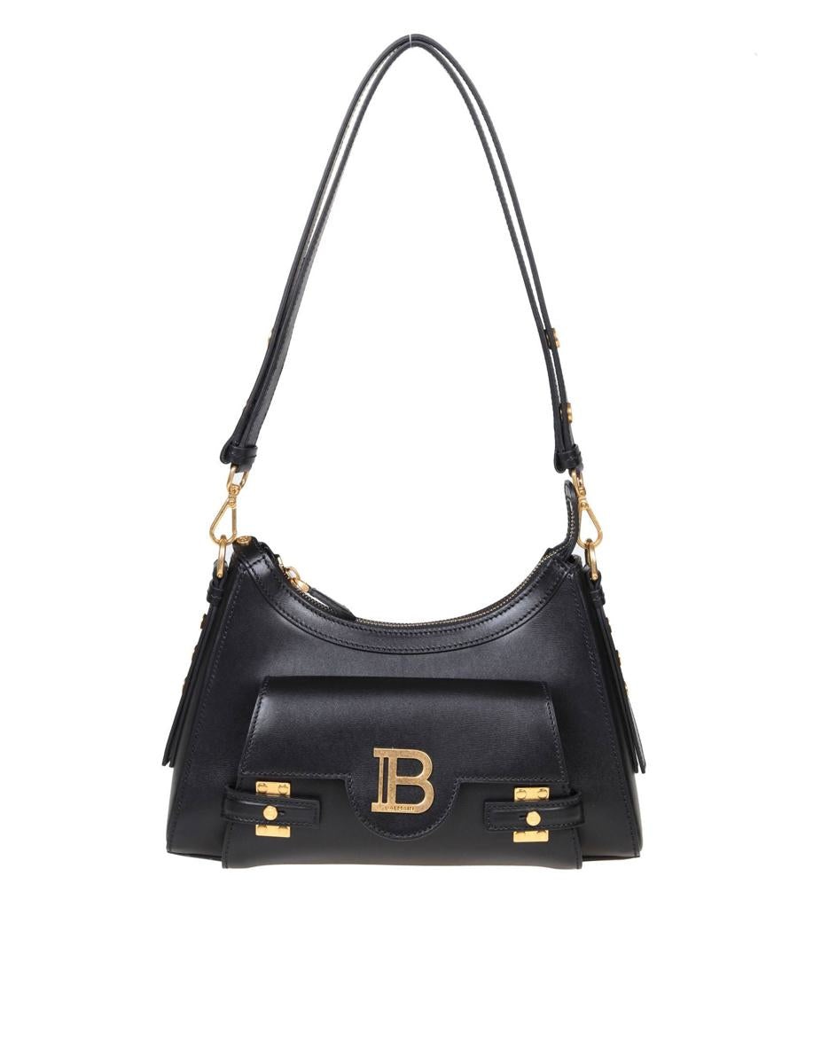 BALMAIN LEATHER SHOULDER BAG - 1