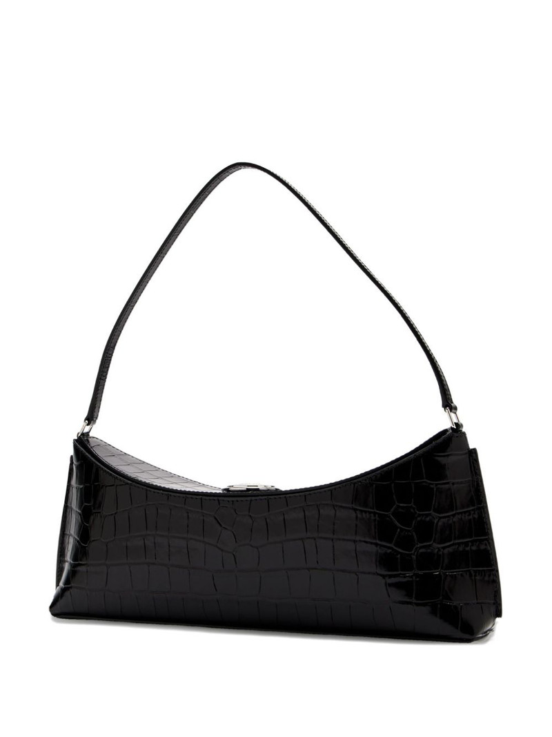 JACQUEMUS A Clutch Ovalo crocodile-embossed shoulder bag outlook
