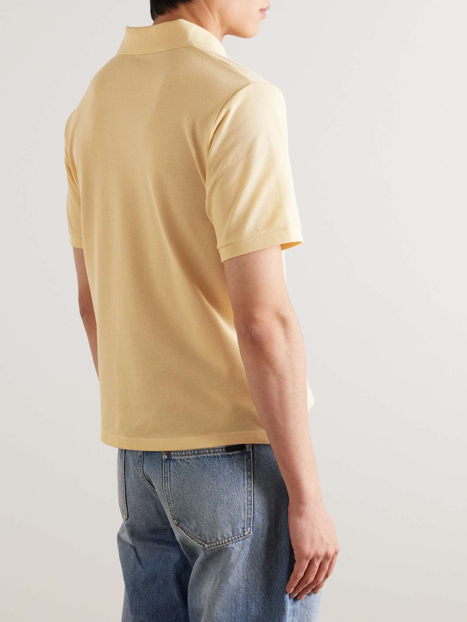 Logo-Embroidered Cotton-Blend Piqué Polo Shirt - 3