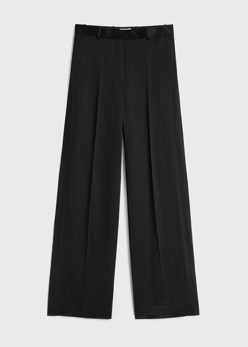 Cuff-slit trousers black - 1