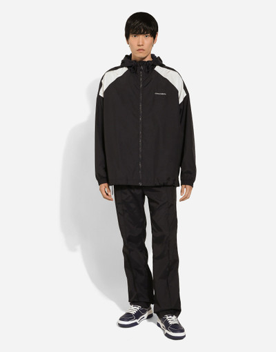 Dolce & Gabbana Technical fabric jacket with logo print outlook