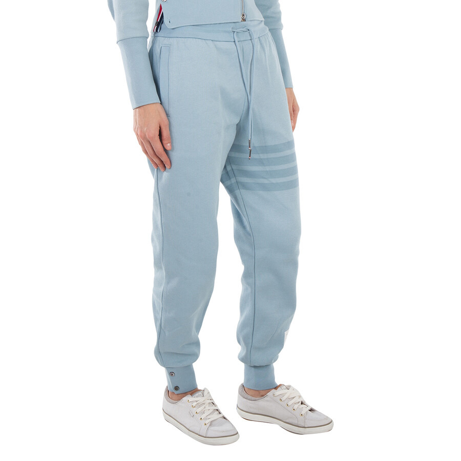 Thom Browne Ladies Double Face Knit 4-Bar Sweatpants - 4