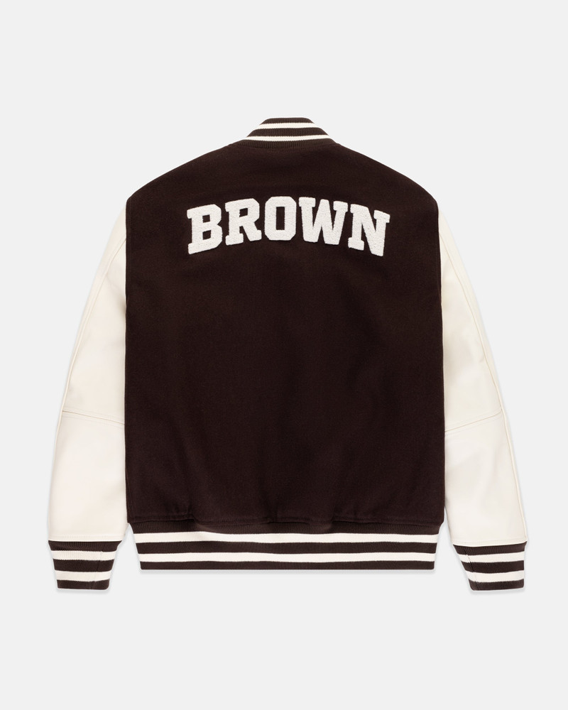 J. PRESS BROWN WOOL VARSITY JACKET outlook