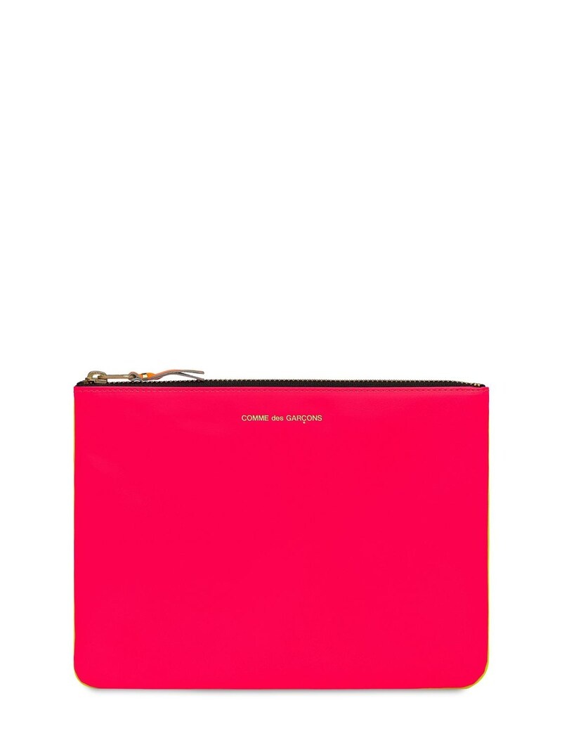 SUPER NEON LEATHER POUCH - 1