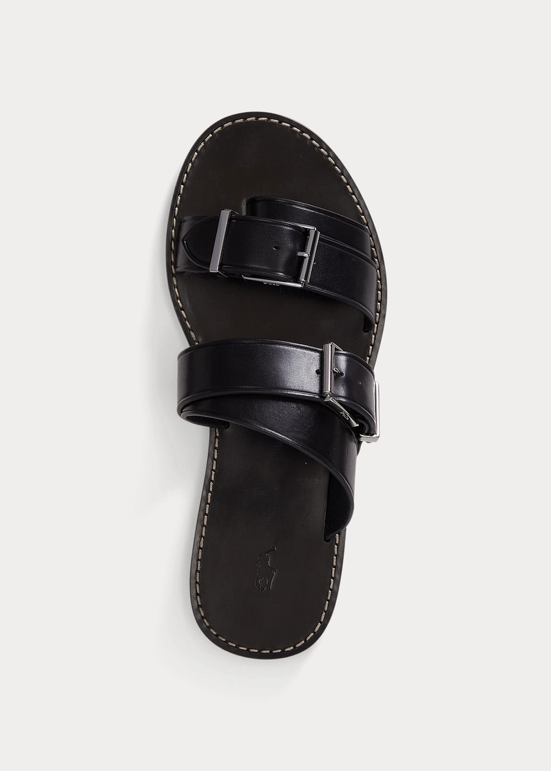 Buckled-Strap Leather Sandal 4