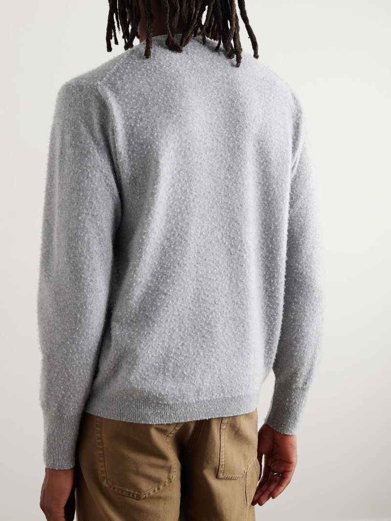 Brushed Cashmere and Cotton-Blend Sweater 3