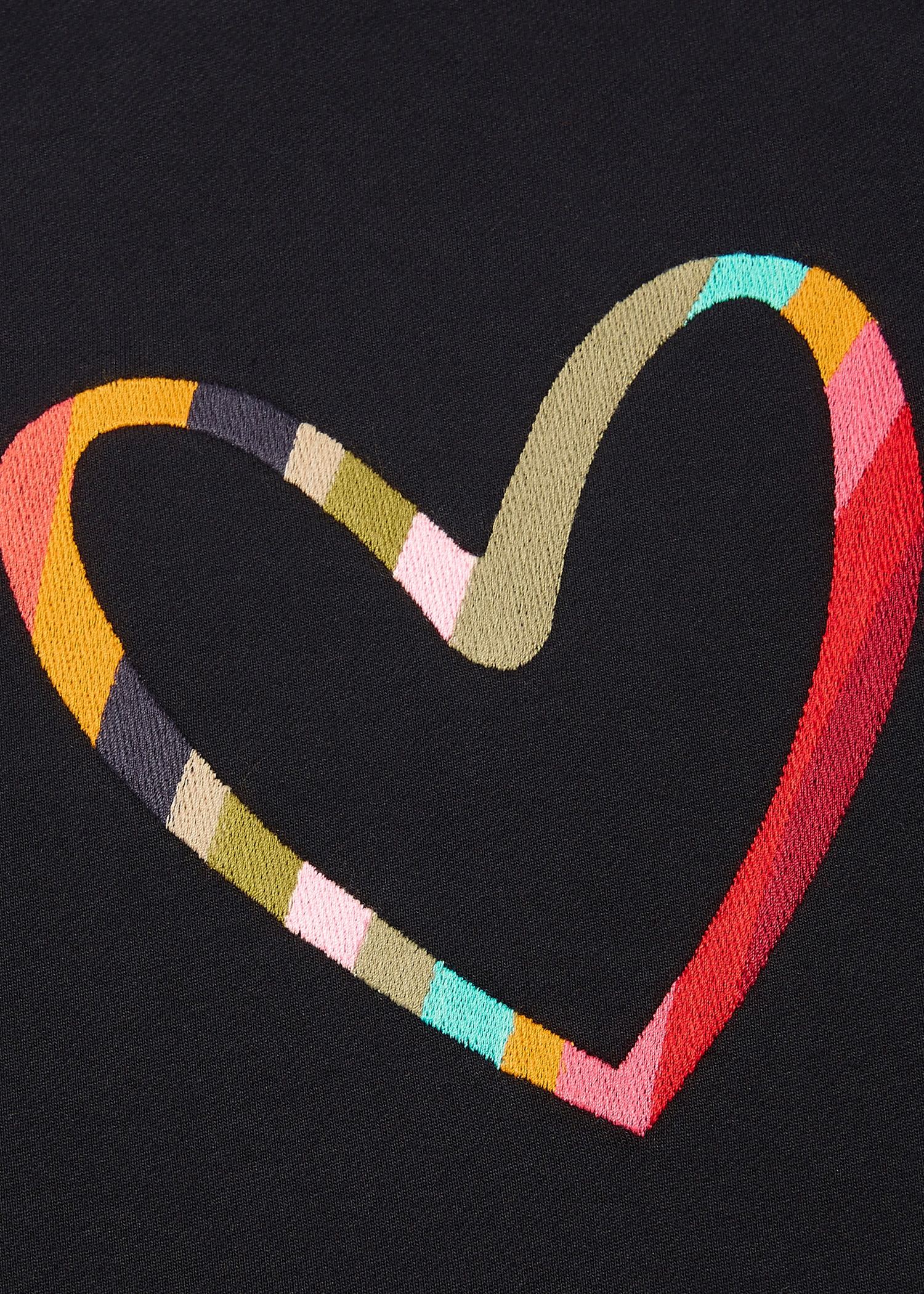 Embroidered 'Swirl Heart' Sweatshirt - 3