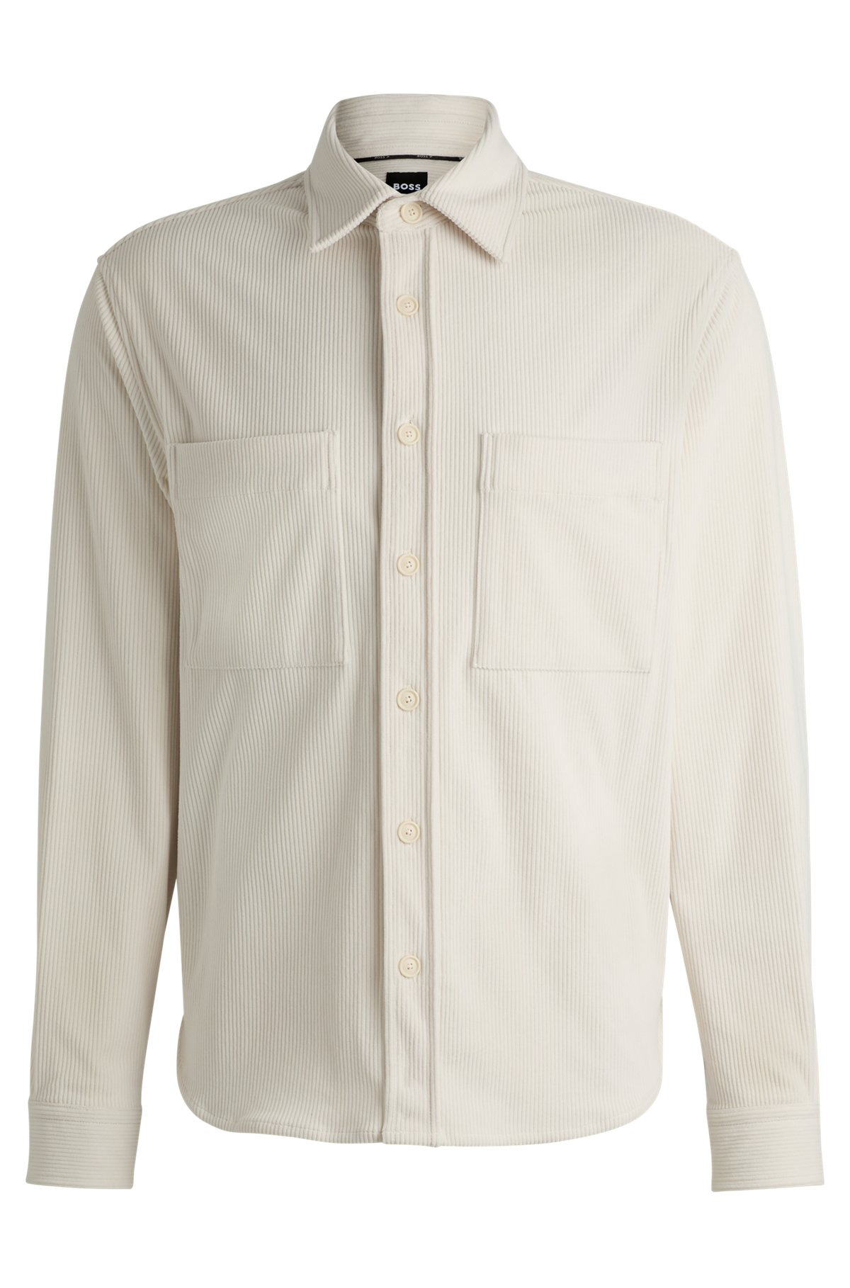 RELAXED-FIT SHIRT IN CORDUROY WITH KENT COLLAR - 1