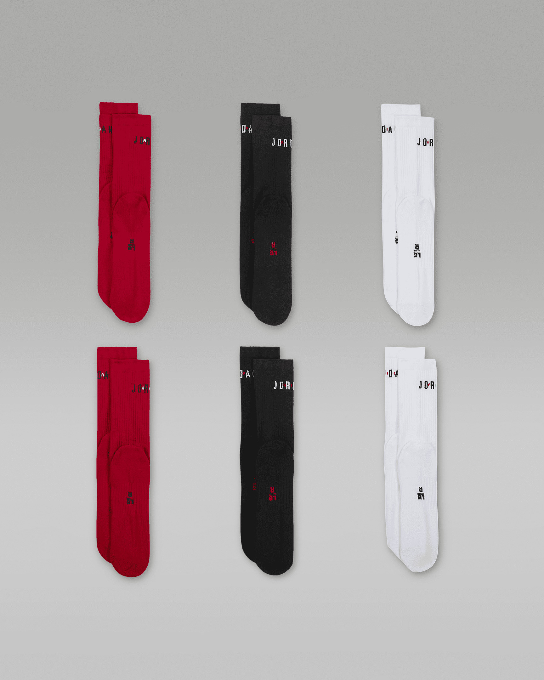 Jordan Everyday Crew Socks (6 Pairs) - 3