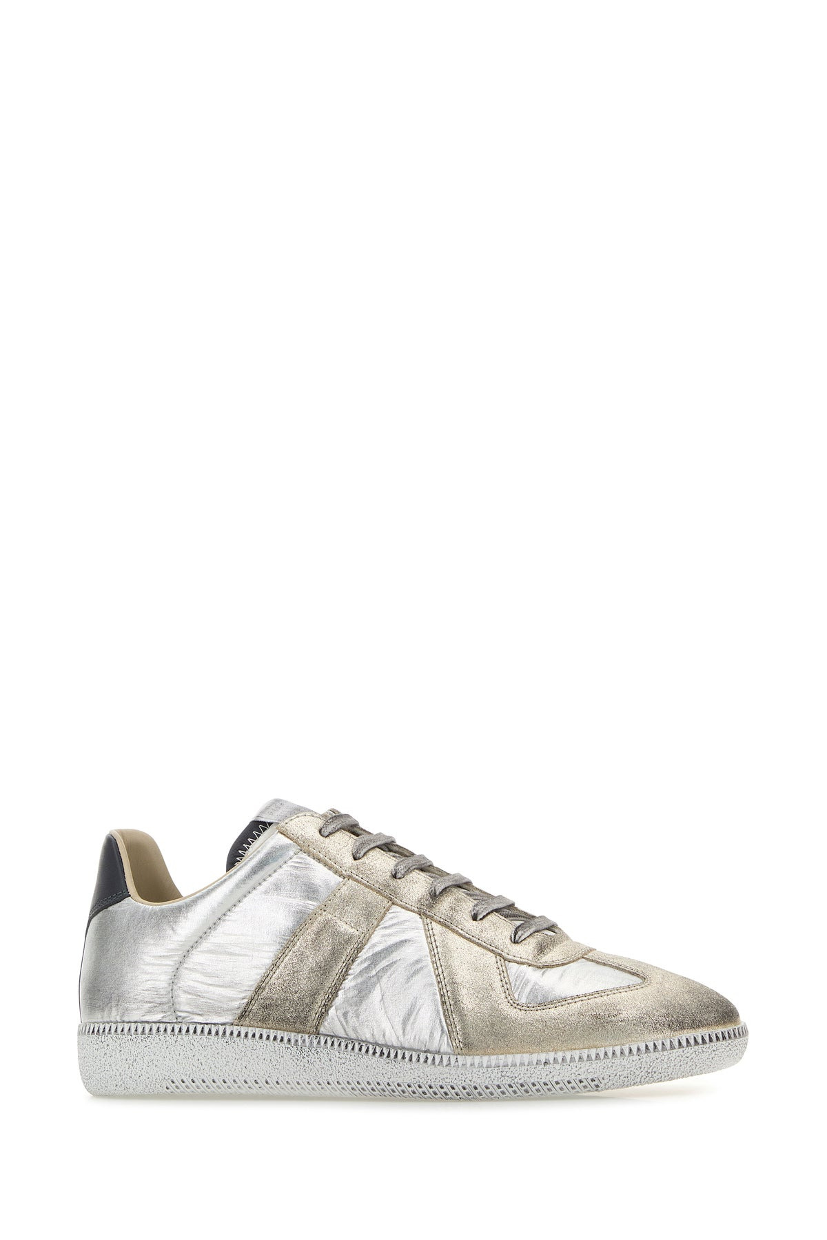 Silver leather Replica sneakers - 2