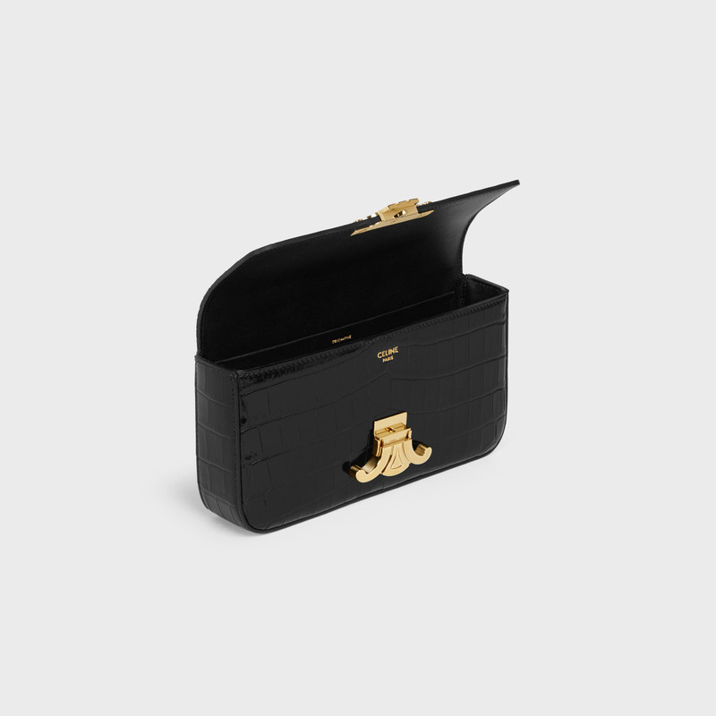 CHAIN SHOULDER BAG triomphe in Crocodile 4