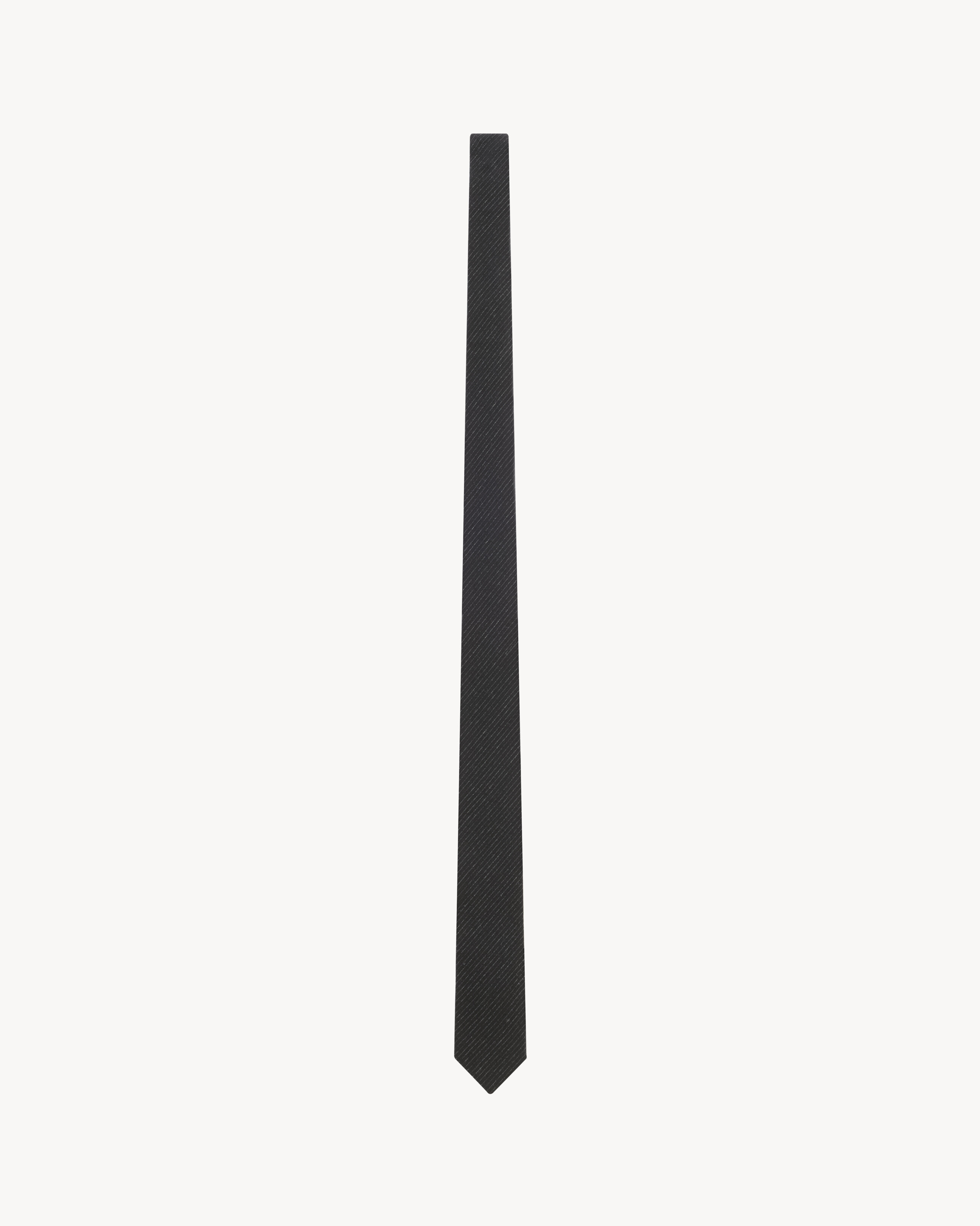 STRIPED TIE IN SILK AND VISCOSE - 1