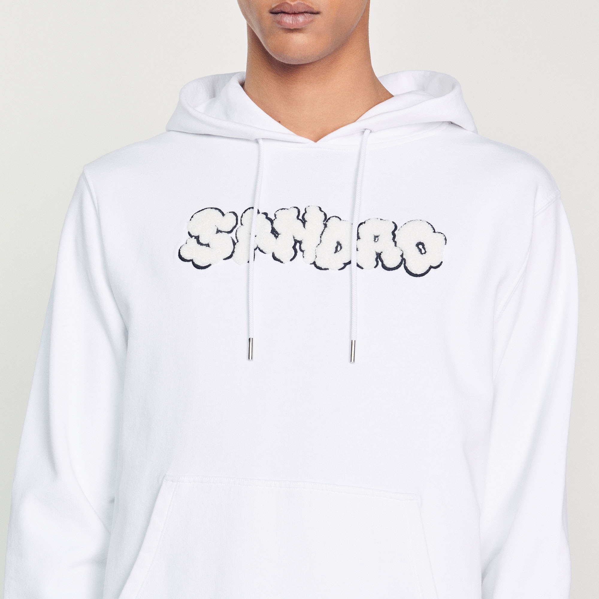 Embroidered Sandro hoodie - 4