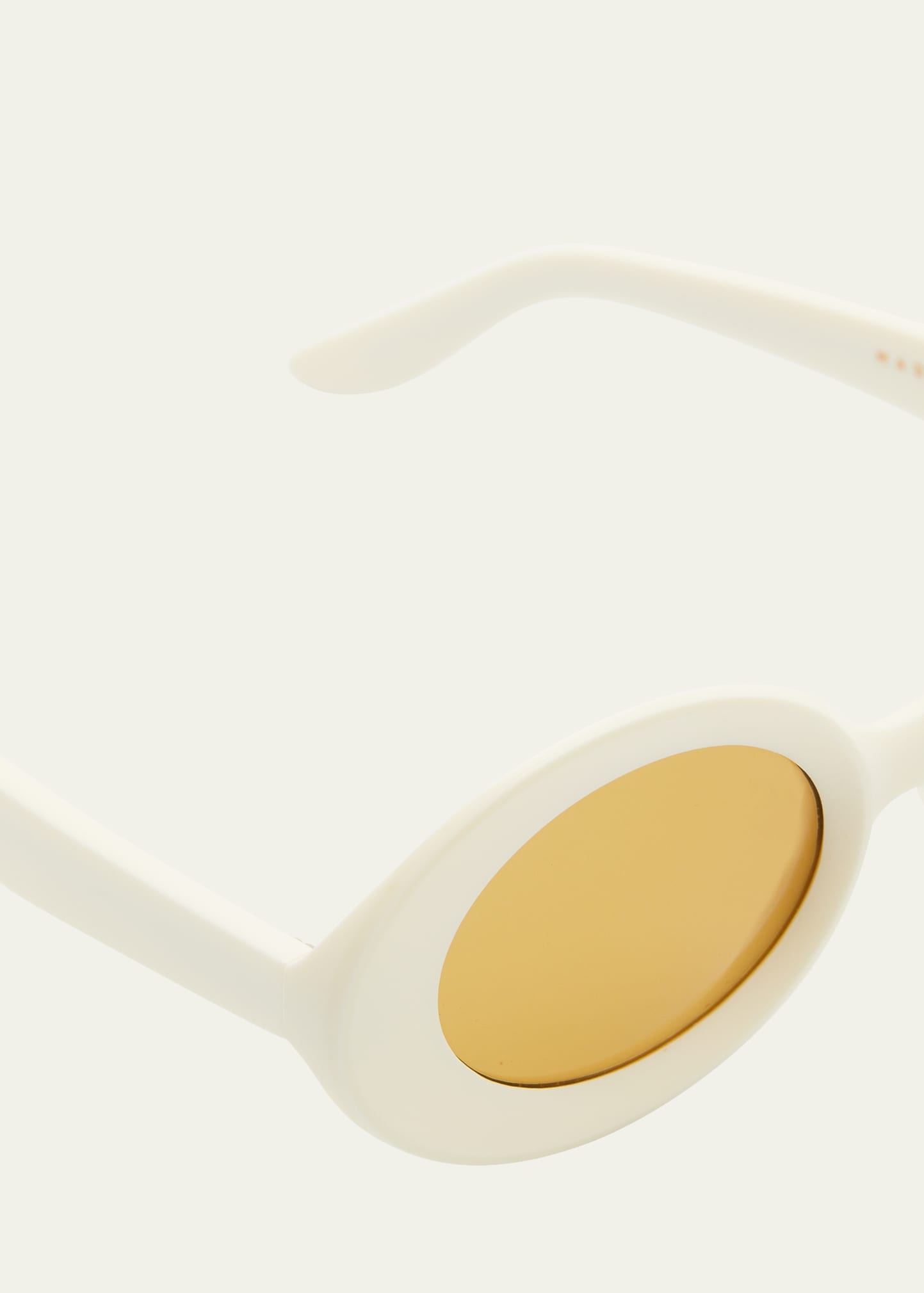 Mirrored Oval Acetate Sunglasses - 4