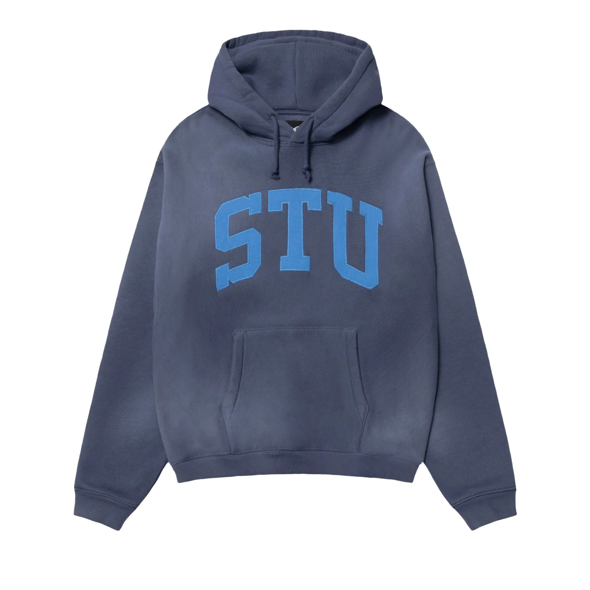 Stussy Stu Relaxed Hoodie Blue - 1