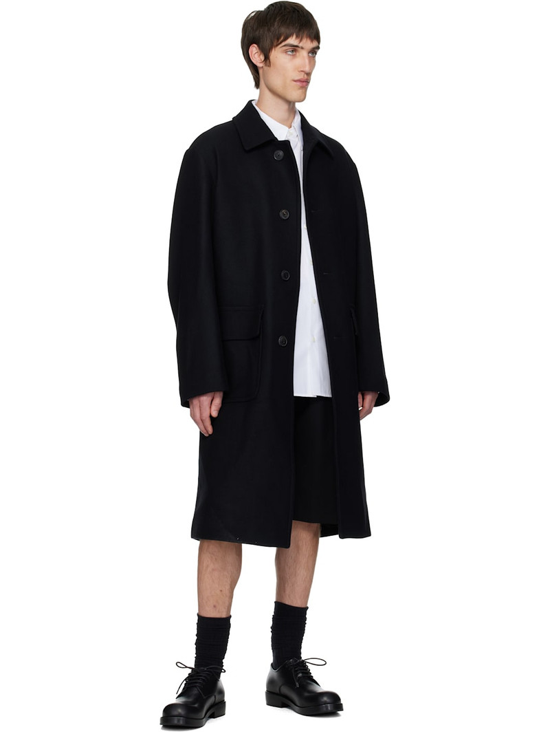 Dries Van Noten Black Wool Coat outlook
