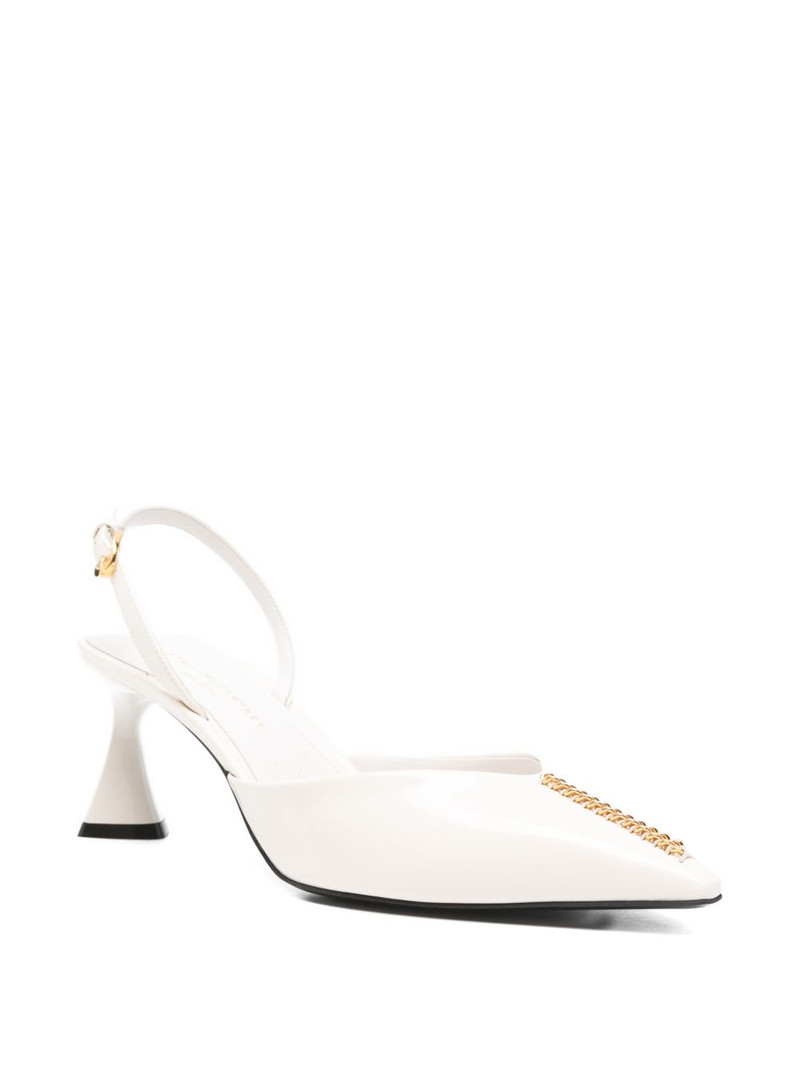 Stella McCartney pointed chain-detail pumps outlook