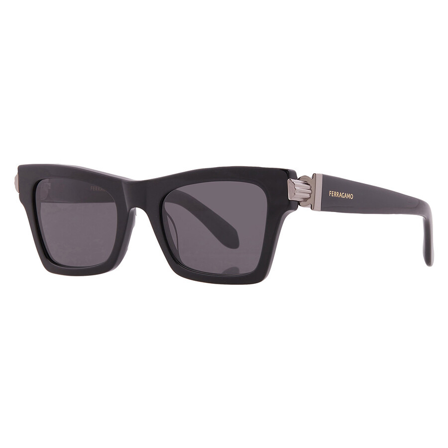 Ferragamo Grey Cat Eye Ladies Sunglasses SF2013S 001 52 - 2