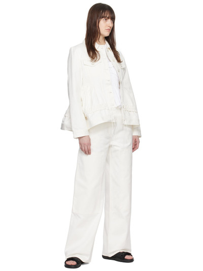 CECILIE BAHNSEN White Virginia Trousers outlook