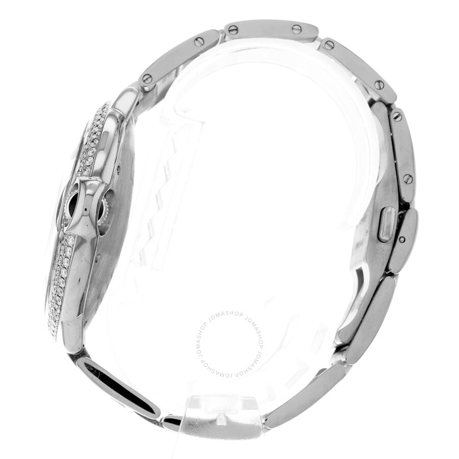 Pre-owned Cartier Ballon Bleu de Cartier Diamond Silver Dial Men's Watch WE9009Z3 - 6