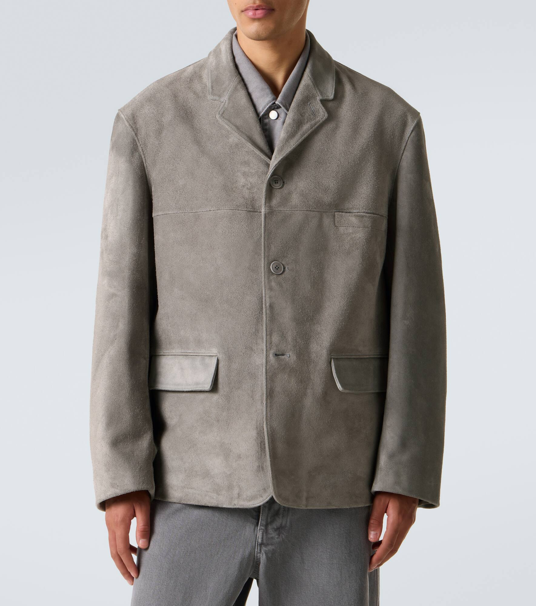 Suede blazer - 3