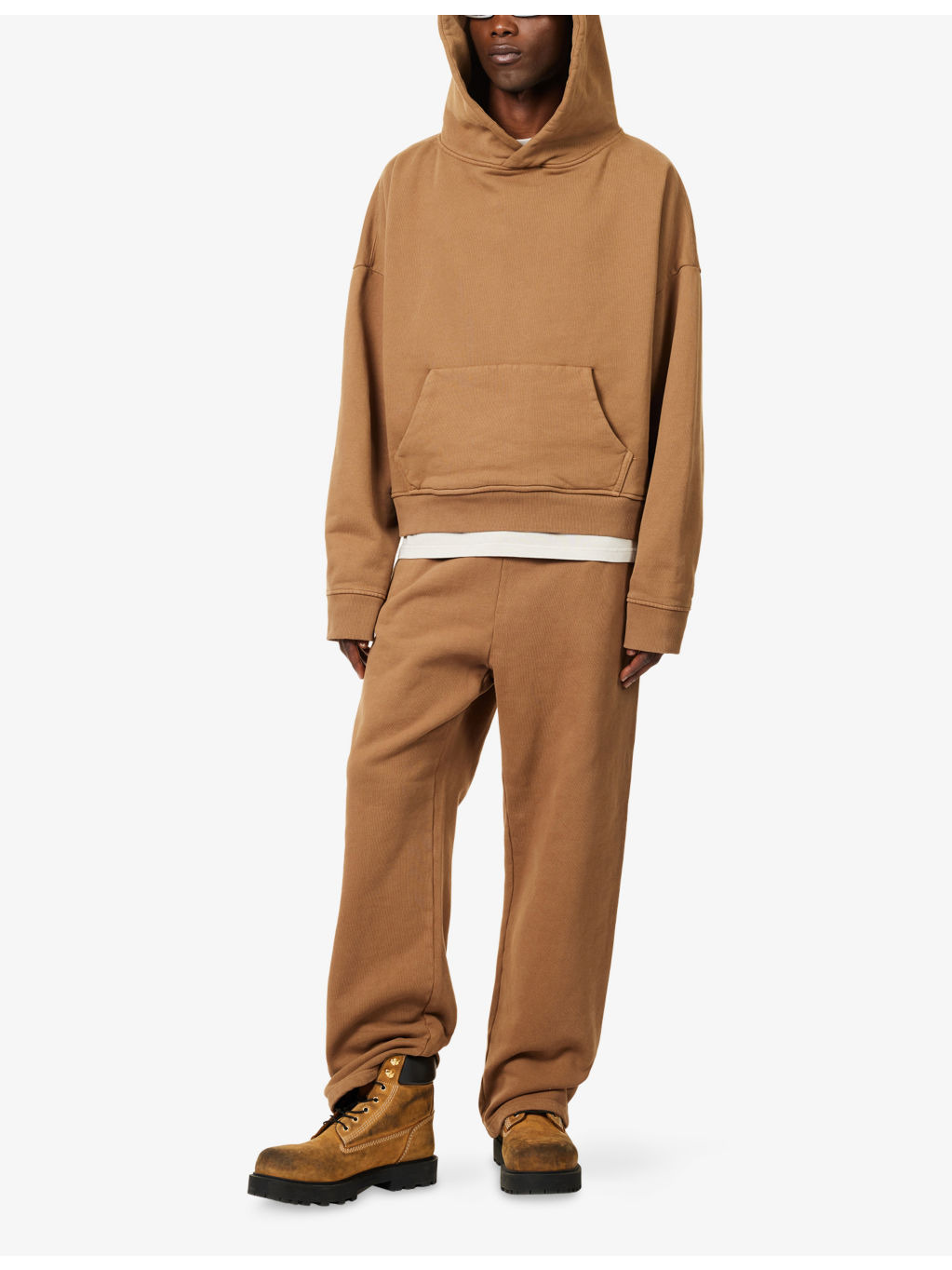 Relaxed-Fit Dropped-Shoulder Cotton Hoody - 2