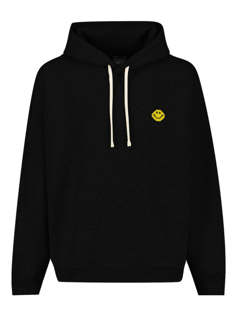 x Smiley® Pixel logo-detail hoodie 1